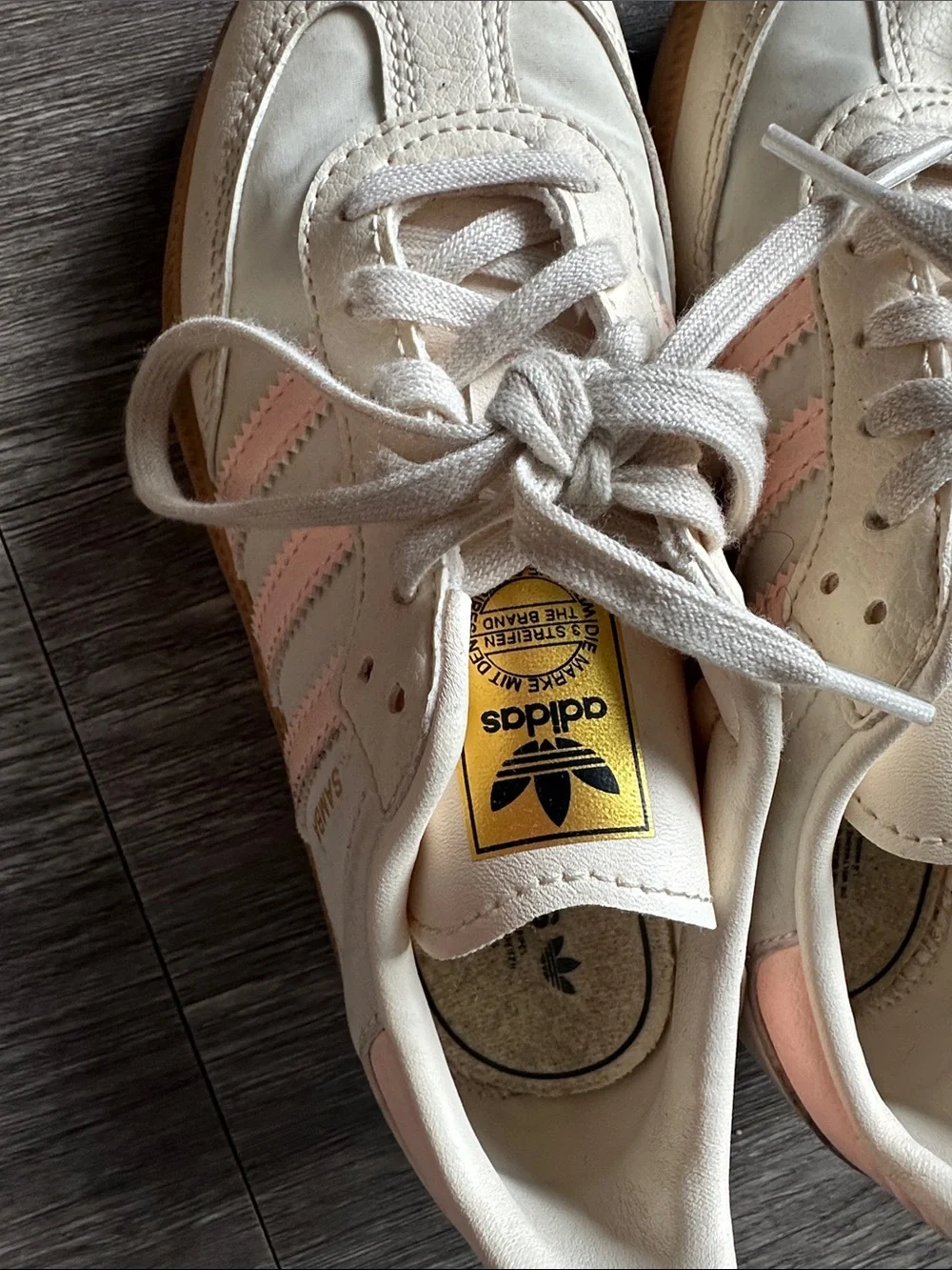 Adidas Kids *Limited Edition* Samba Cream and Pink Shoes